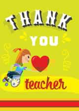 Thank you teacher card created by Milport Studios