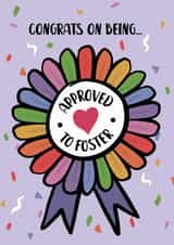 Congrats on being approved to foster card created by Woody's Design