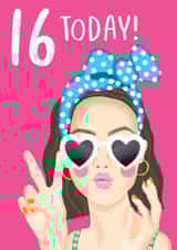 16 Today Birthday Girl Card created by Amy Florence Design