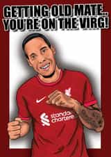 Virgil Van Dijk Birthday Card created by SX2Prints
