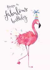 Fabulous Friend Flamingo Birthday Card created by Bramble Designs
