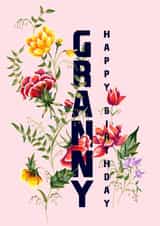 Floral Happy Birthday card created by Jasmine Violet