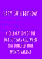 Happy 30th Birthday created by Jonesy Cards