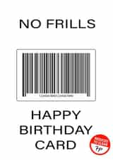 No Frills Happy Birthday Card created by Vivid Variations