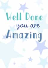 Classic card for someone who has done so well and is just Amazing created by Louise Potton Designs