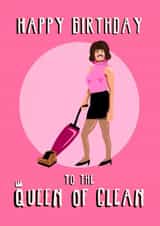 Queen of Clean, Freddie Mercury Birthday Card created by Running with Scissors