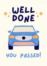 Well done - you passed! Driving test Card created by Designs by Phoebe