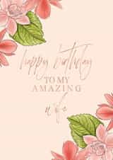 Amazing Wife Floral Birthday Car created by JMDesigns