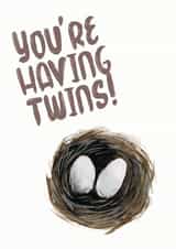 New Twin Baby card created by Annie Moon 