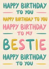 Bestie Birthday Card created by Jess Quinn