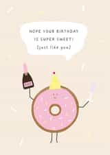 Super Sweet Donut Birthday Card created by Pig + Plums