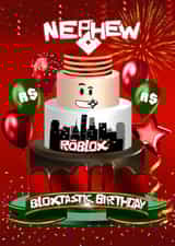 Nephew Roblox Birthday Celebration Cake created by Kerrylovescards