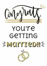 Congrats You’re Getting Married - Engagement Card created by MadeByLauraxx