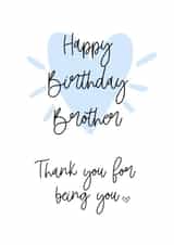 Thanks for being you, birthday brother created by AJK Stitch Designs 