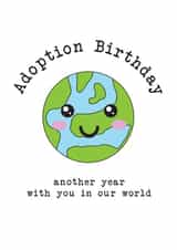 Adoption birthday world card created by notafictionalmum