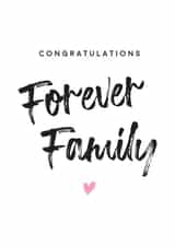 Congratulations forever family card created by notafictionalmum