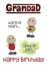Grandad Warm of Heart Foul of Fart Card created by Presents Felt