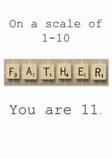 Father Days Birthday Card created by Namephrame