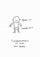 New baby congratulations created by Hole in my Pocket