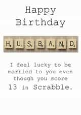 Husband Birthday Card created by Namephrame