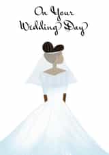 Luxurious and elegant black bride - simple gorgeous wedding card created by Mayah Wetherell