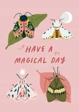 Magical Pink Moths Birthday Card created by Sophie Potter