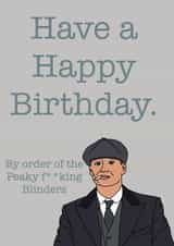 Peaky Blinders Birthday Card created by DawnOfTheDom