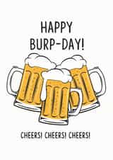 HAPPY BURP-DAY BEERS created by Luella York