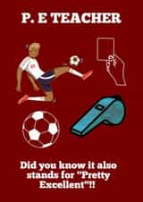 Pe teacher thank you card created by James Hawkins