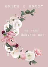 Bride & Groom - Roses Wedding Day Card created by Party Piece Designs