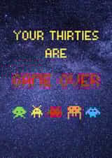 40th Birthday Video Games Card created by Betty & Nell