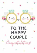 Happy Mrs & Mrs Wedding Rings Card created by Design By Day