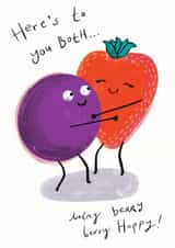 Berry Berry Happy - Punny wedding card created by Chocolate Frog