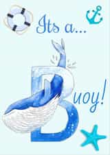 It's a Buoy! New baby card created by Stephanie Stokes