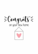Congrats on your new home created by Amy Cole