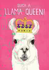 Such a Birthday llama queen! created by Pencilface