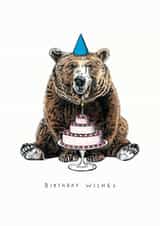 Wild Bear and Birthday Cake created by Amelia Ilangaratne