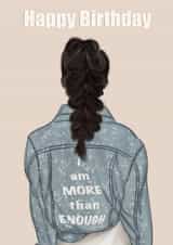 I am More Than Enough, Birthday Card created by EL ILLUSTRATES