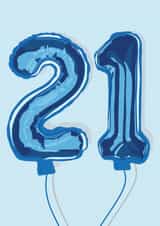 21st Foil Balloon Card created by Jamie Lindsay