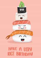 Sushi Tower Birthday Card created by Susanna Jackson