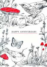 Nature inspired Anniversary Card created by Katie Moody