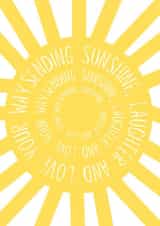 Sending Sunshine, Laughter and Love Card created by Lola Oxnard
