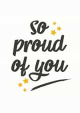 So Proud of You, Starry Congratulations Card created by @TheGrafixCat