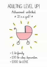 New Baby Girl Congratulations Card created by FROGGIE & ROSBIF