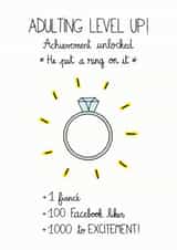 Engagement Ring Congratulations Card created by FROGGIE & ROSBIF
