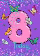8th Birthday Butterfly Card created by Love Gifts