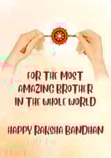 Beautiful Raksha Bandhan Card for an Amazing Brother created by Paper Wishes Co