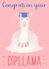 Dip-llama Graduation Card created by Bloom Illustrations