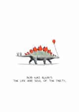 Birthday Balloon Stegosaurus Card created by RossJDesigns