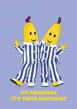 Bananas in Pyjamas Birthday Card created by AmySrvc Illustration